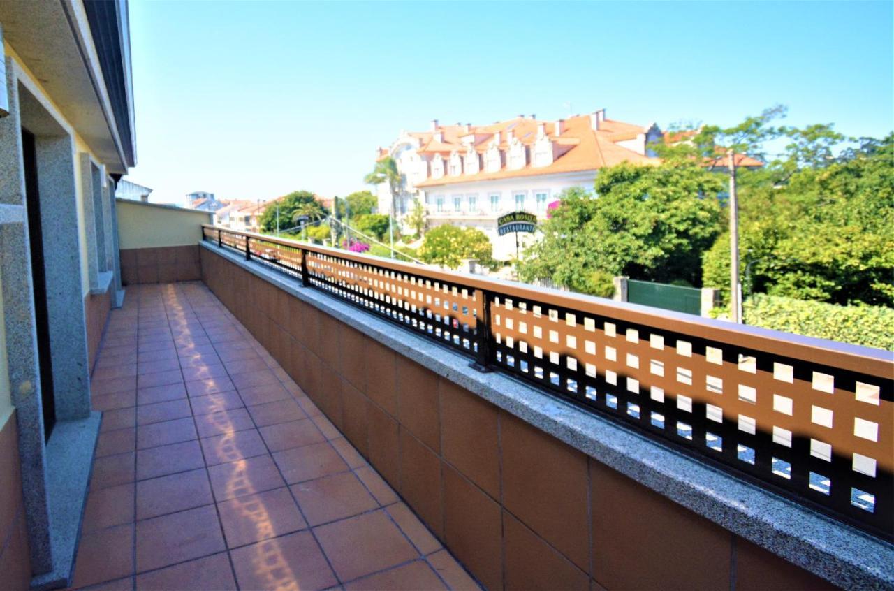 Apartamento Con Terraza En Cambados Kültér fotó